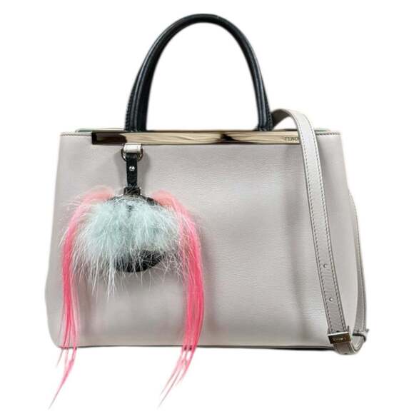 Fendi Handbags - Fendi Beige Monster Petite 2Jours Bugs 8BH253